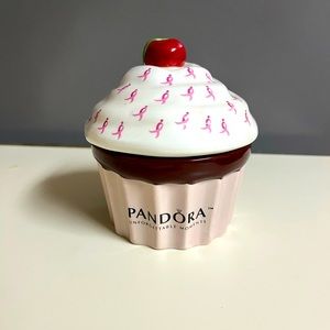 Pandora Cupcake Jewelry Box Limited Edition for Breast Cancer Awareness.